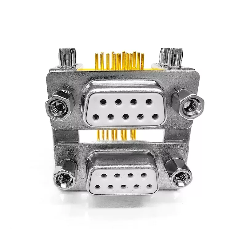 La porta doppia standard a 9 pin D Connettore sub è uno dei componenti elettronici indispensabili